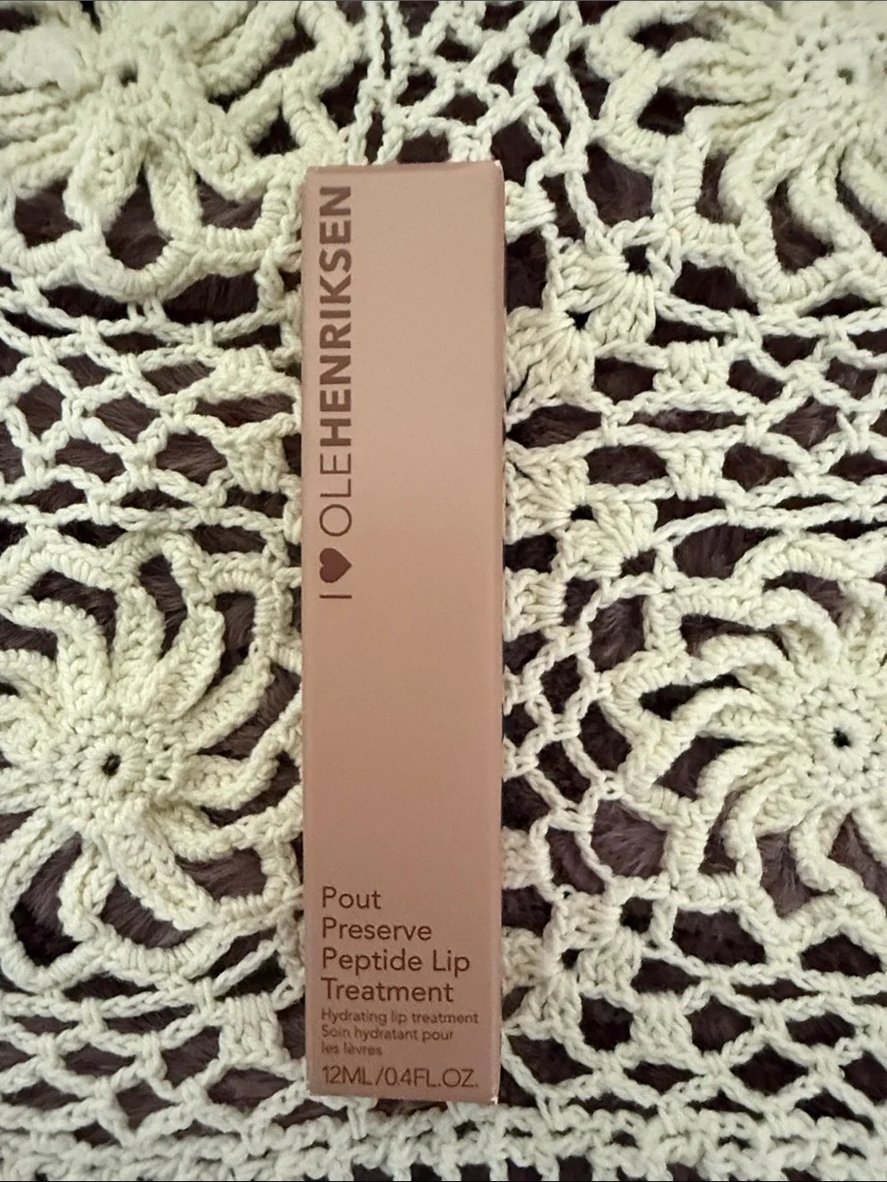 Burberry Tan Cosmetic Pouch with Pink Lip Gloss Packaging